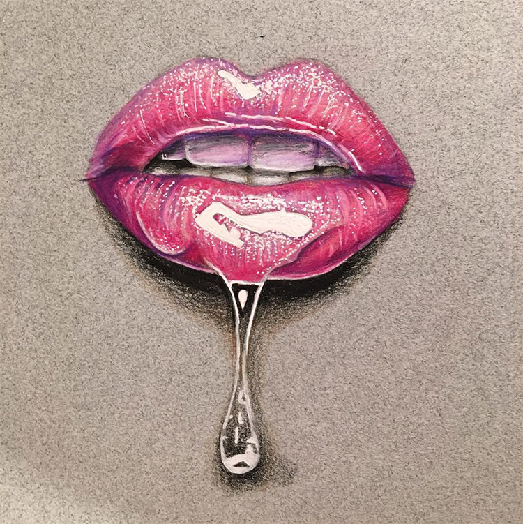 Juicy Lip Drawing