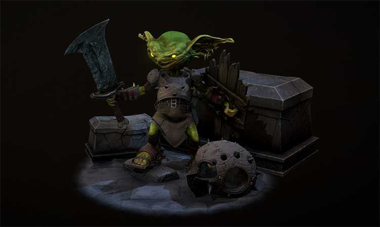 Goblin warrior character design