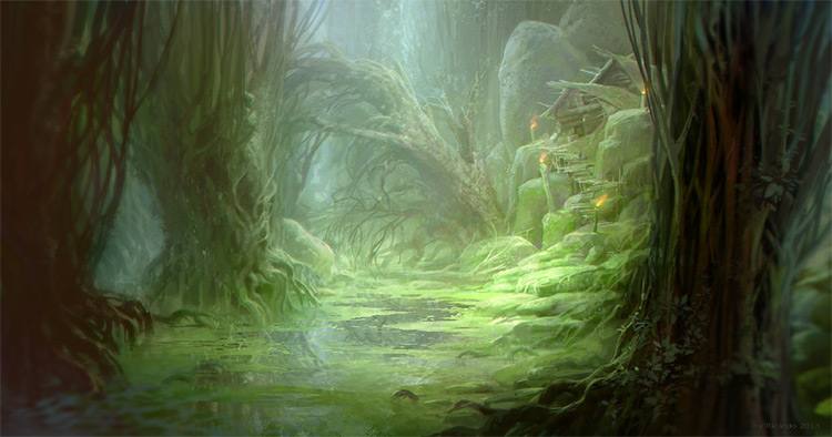 rareware swamp environment