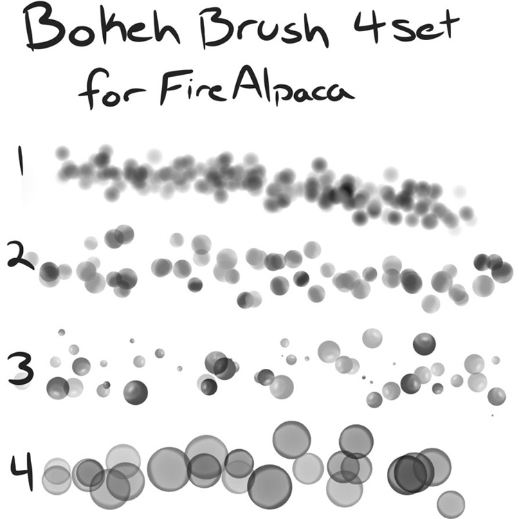 Bokeh brushes pack