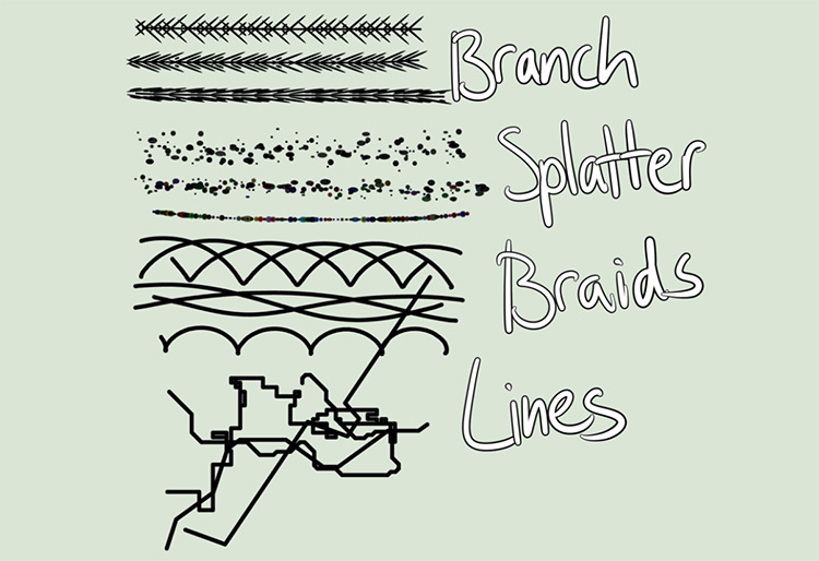 custom made scripts star brushes for firealpaca