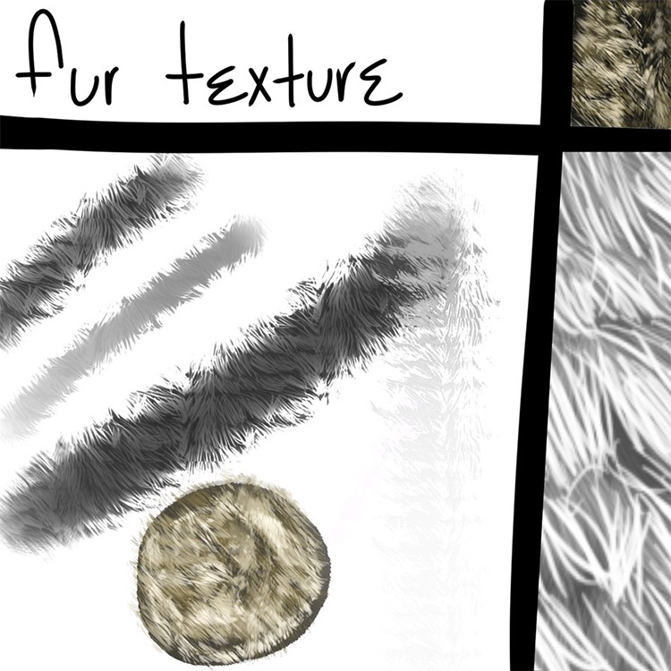 texture brish for rocks painttool sai 2