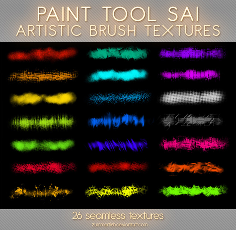 air brush textures paint tool sai