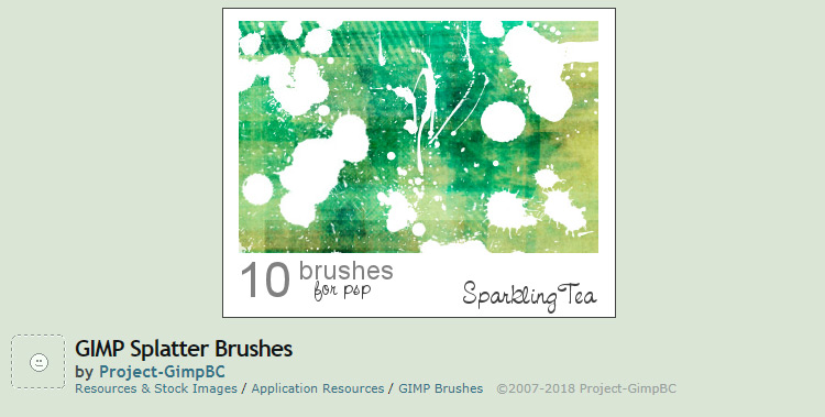 Splatter brushes pack