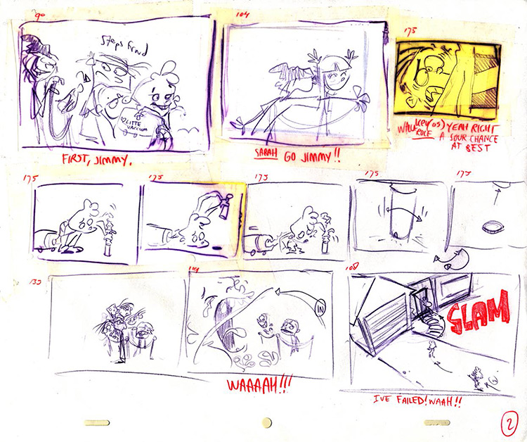 Eds Caliber storyboard sketch - page 2