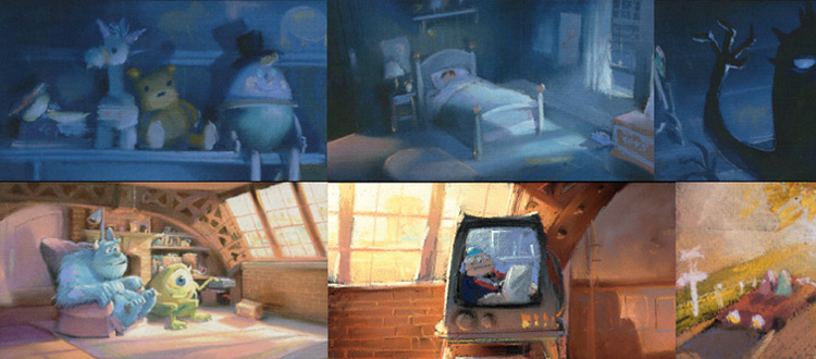 pixar artbook color scripts