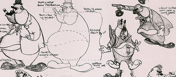 Classic Animation Art — Model sheet of Speedy Gonzales. 1960.