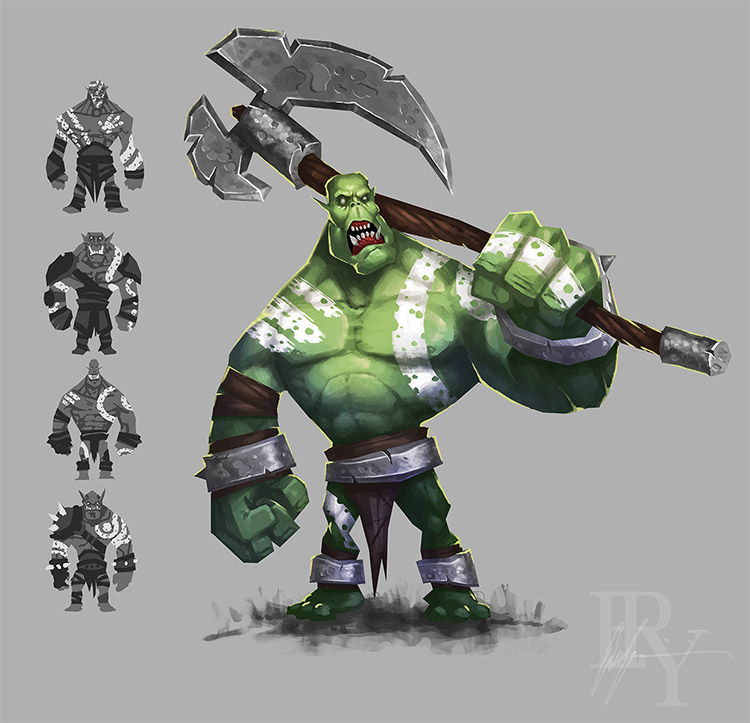 orc concept creature art