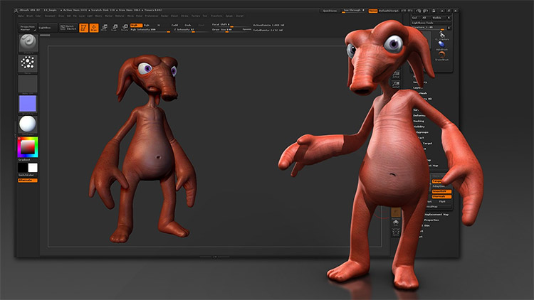 first day in zbrush video