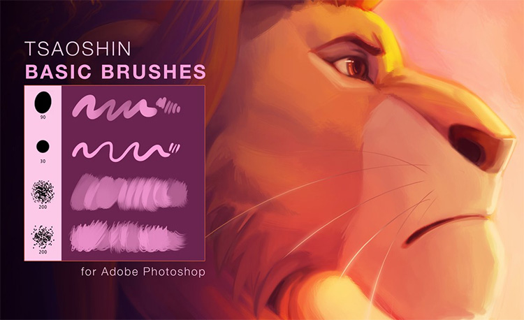 basic photoshop brushes for digital painting