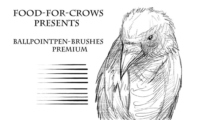 12 cool sets of free Photoshop pencil brushes