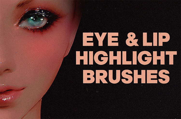 Eyes and lips brush set for PS CC