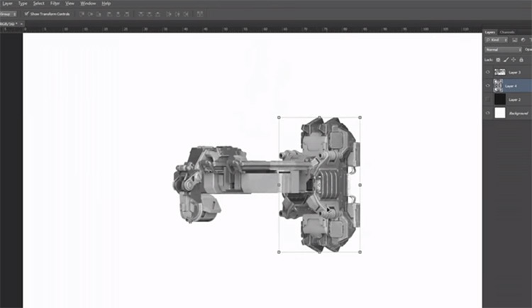 Photoshop soft shop mechanical brush