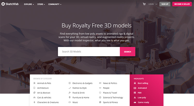 Royalty Free 3d Models