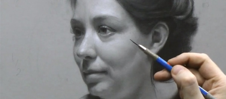 Vitruvian portrait drawing video course