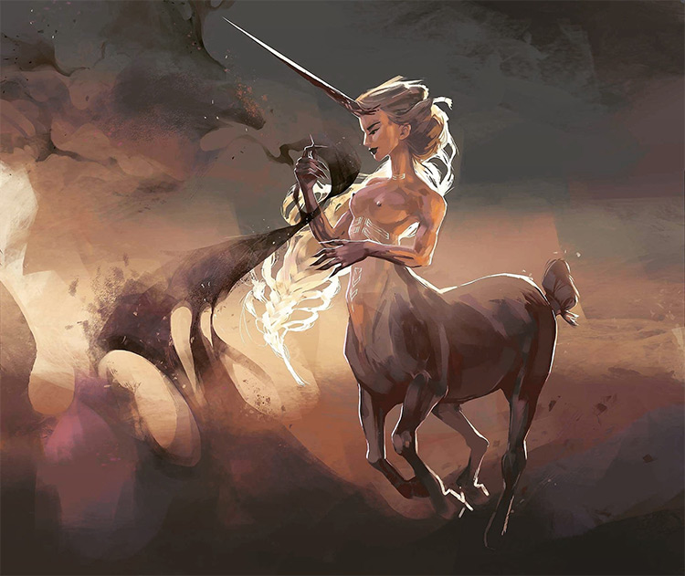 unicorn centaur creature art
