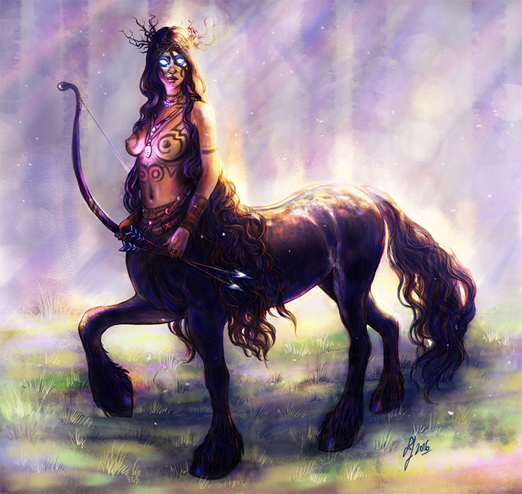 Created by. female centaur character design. 