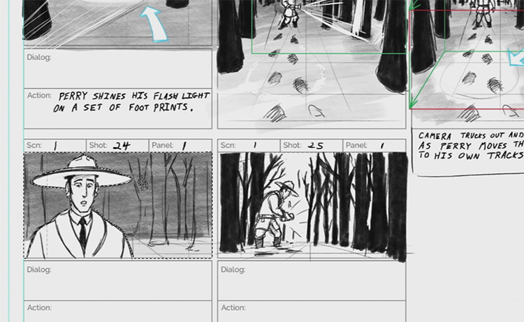 storyboarding preview screen