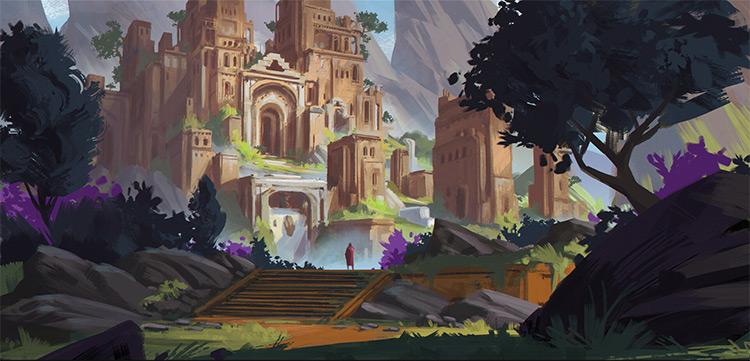 Big template environment painting