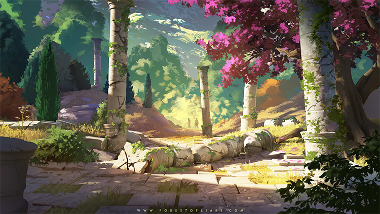 Ancient forest concept art area