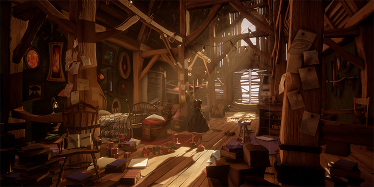 Attic environment concept art