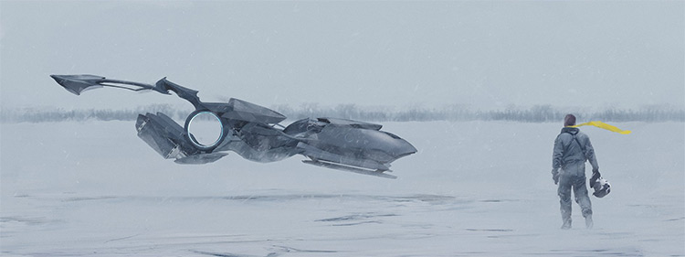 Snow terrain vehicle concept art