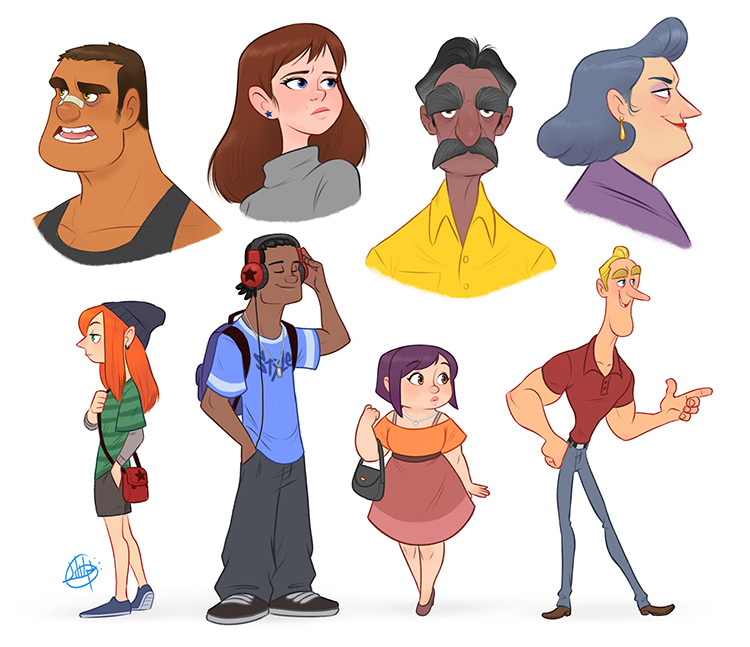 Character Concept Drawing by TheAppGuruz on Dribbble