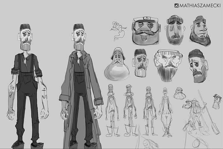 concept Art Drawing Character Design geraldortiz