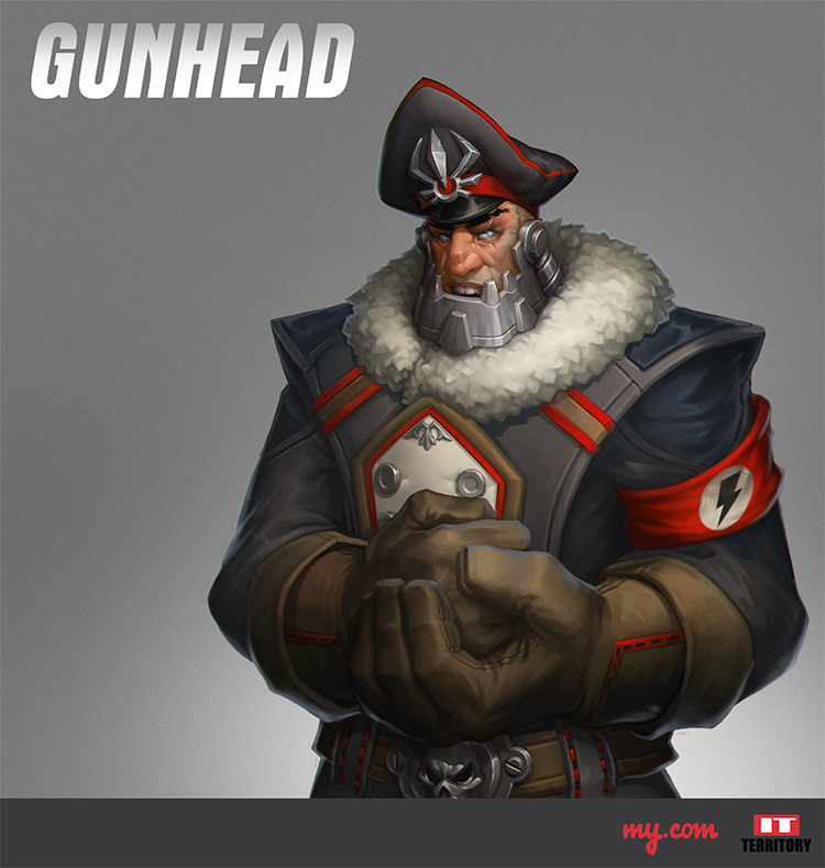 Gunhead gunner character concept