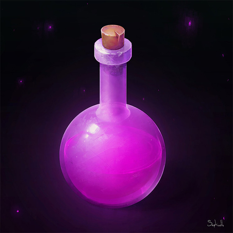 isometric bottle potions