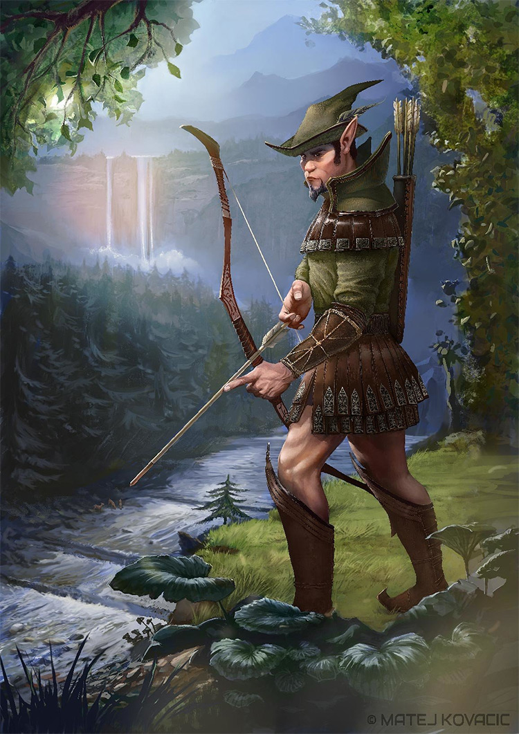 elf forest deer hunter