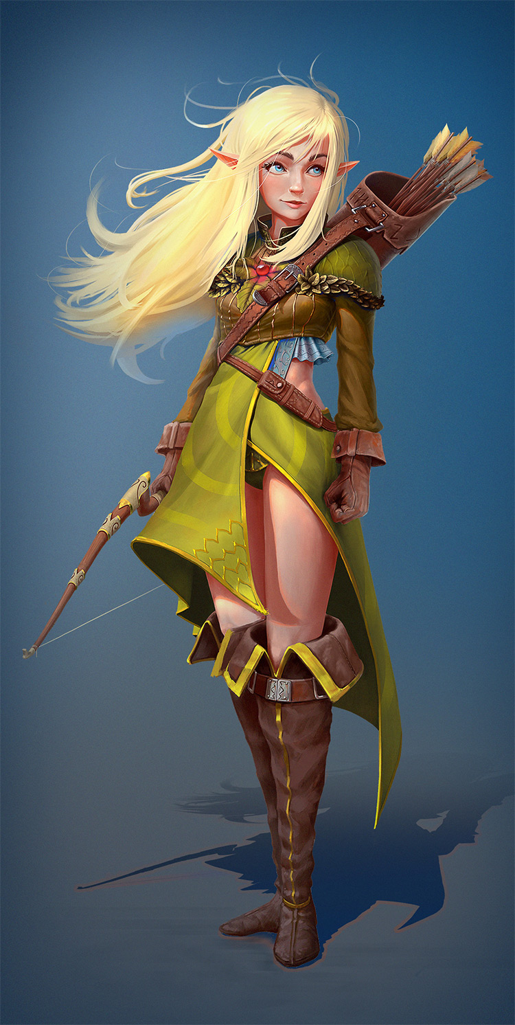 Female Elf Fan Art 