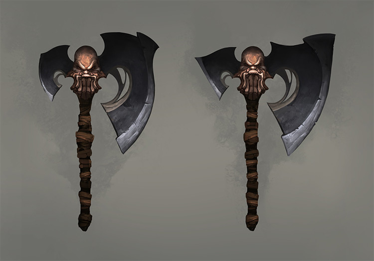 Battle Axe Weapon Gallery For Concept Art Inspiration