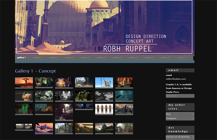 robh ruppel concept artists website