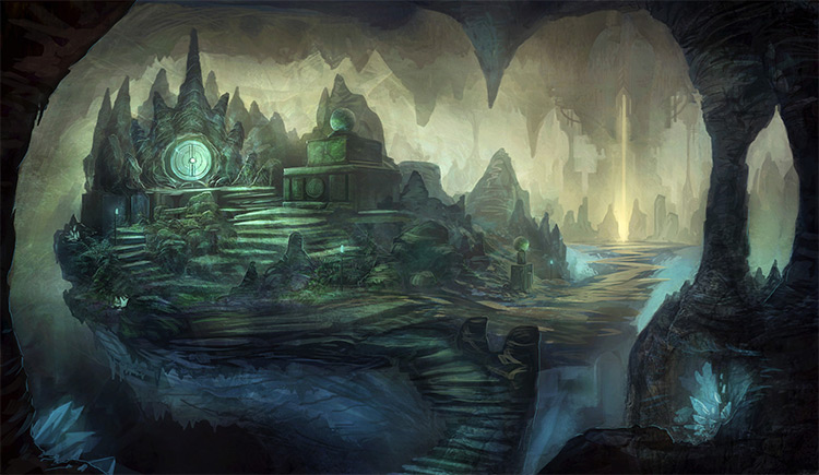 crystal cave environment