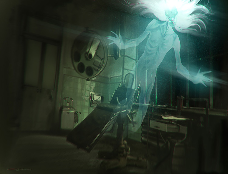 Asylum room entity ghost creature
