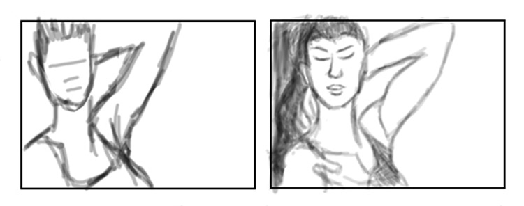 loose vs detailed thumbnail sketches