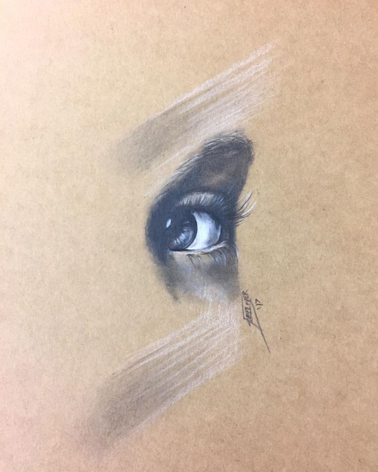 Detailed realist human eye