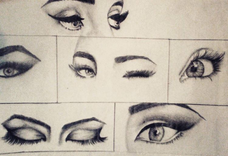 pencil drawings of eyes