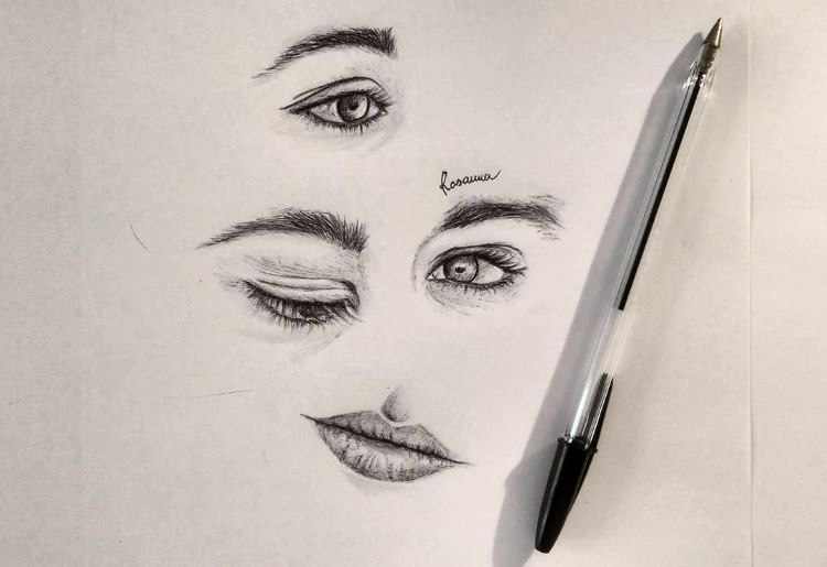 how to draw a human eye step by step