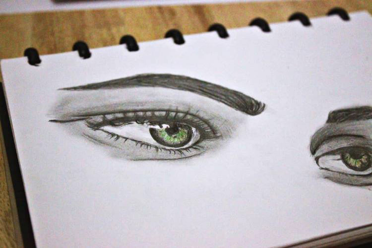 Tutorial of Drawing Human Eye. Eye in Anime Style. Female