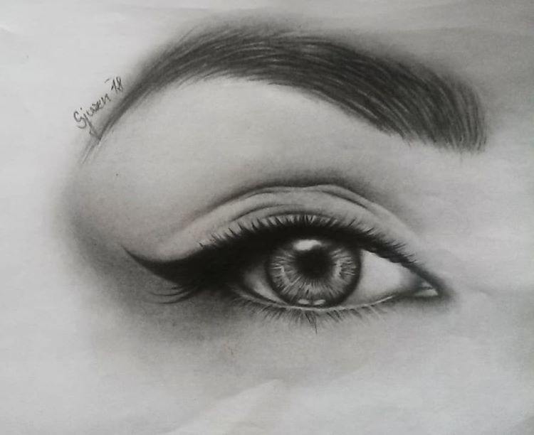 Pencil Drawing Eye Stock Photo  Download Image Now  Eye Drawing  Art  Product Pencil Drawing  iStock