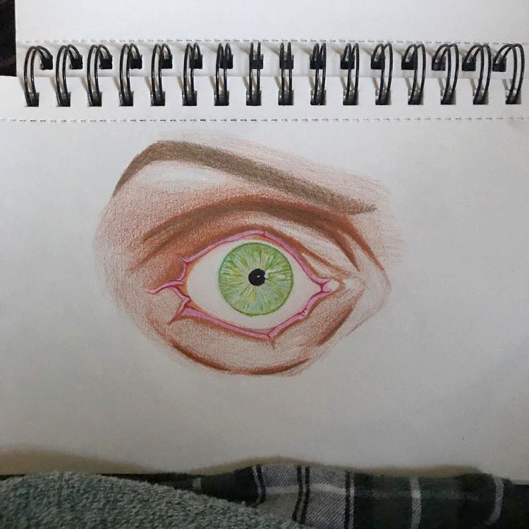 scary drawings of eyes