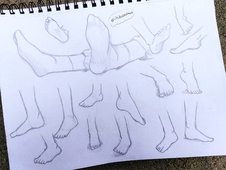 Basic feet sketches