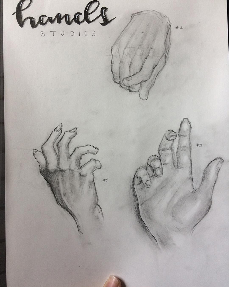 100 Drawings Of Hands Quick Sketches Hand Studies