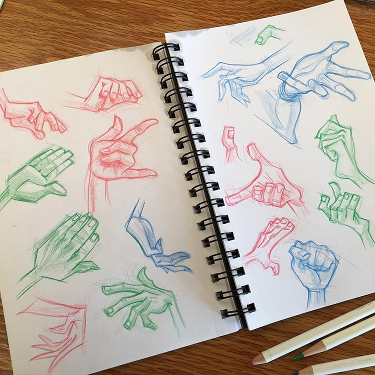 100+ Drawings Of Hands: Quick Sketches & Hand Studies