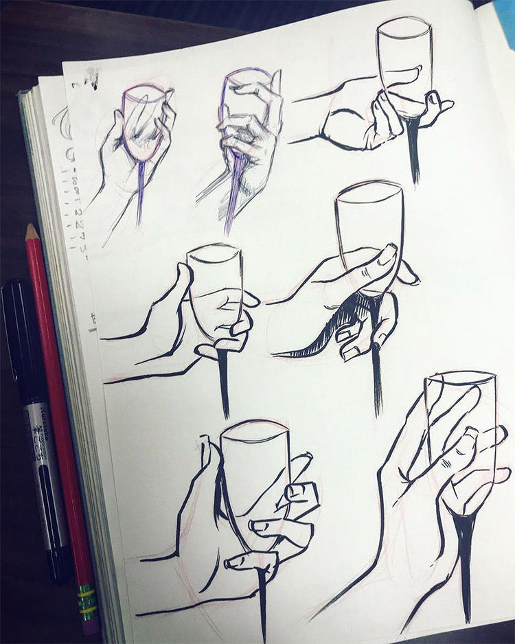 100+ Drawings Of Hands: Quick Sketches & Hand Studies