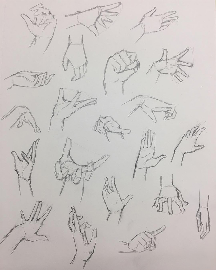 100 Drawings Of Hands Quick Sketches Hand Studies See more ideas about anime, female anime, anime drawings. 100 drawings of hands quick sketches