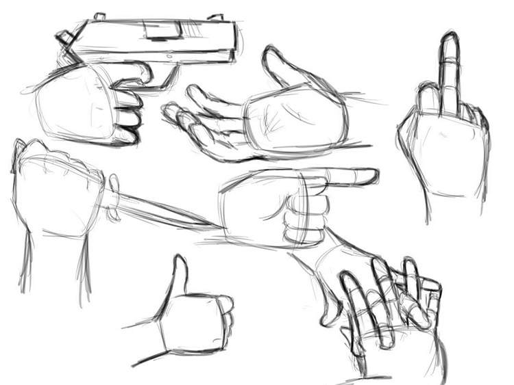 hands sketches