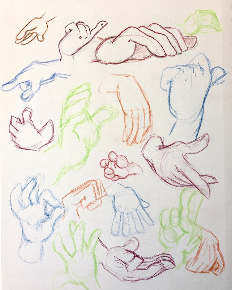 100+ Drawings Of Hands: Quick Sketches & Hand Studies